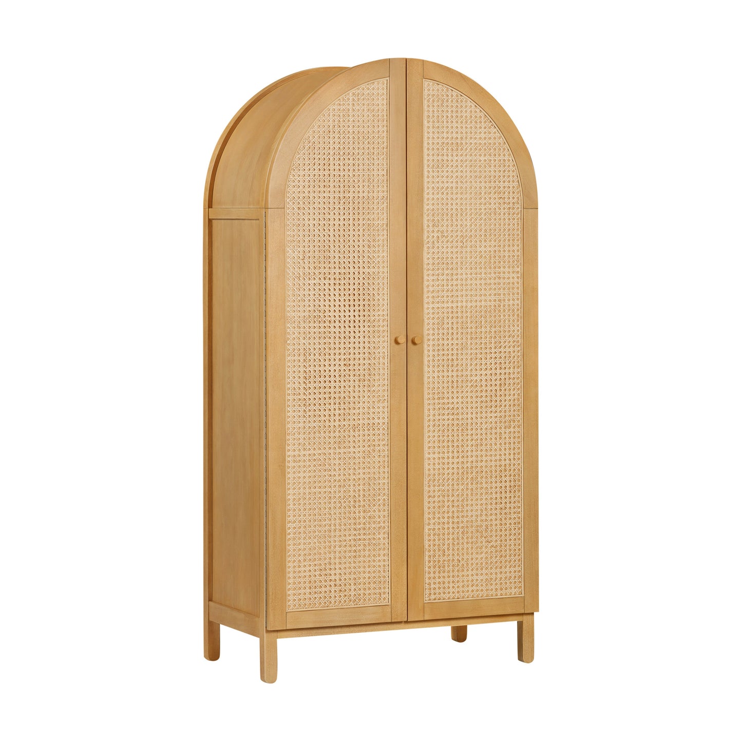 M25929HY,Bondi Cane Armoire Assembled in Honey