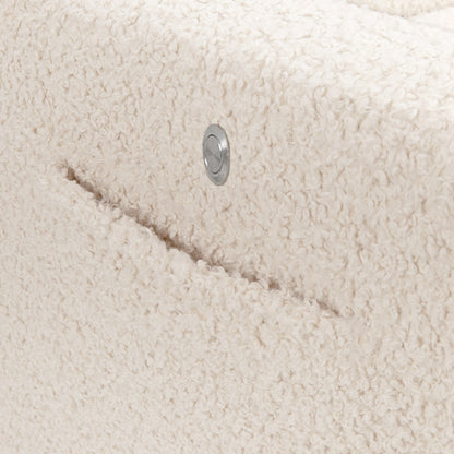 M11283AT,Kiwi Deluxe Power Glider Recliner w/Heat&Massage in Almond Teddy Loop