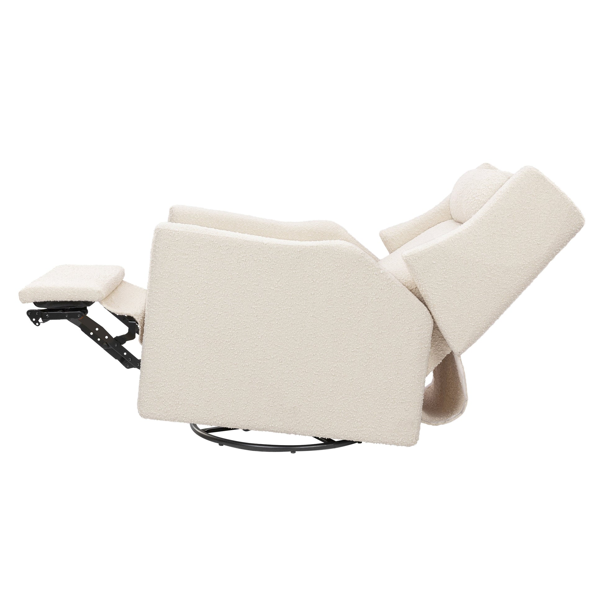 M11283PWB,Kiwi Deluxe Power Glider Recliner w/Heat&Massage in Performance Ivory Boucle