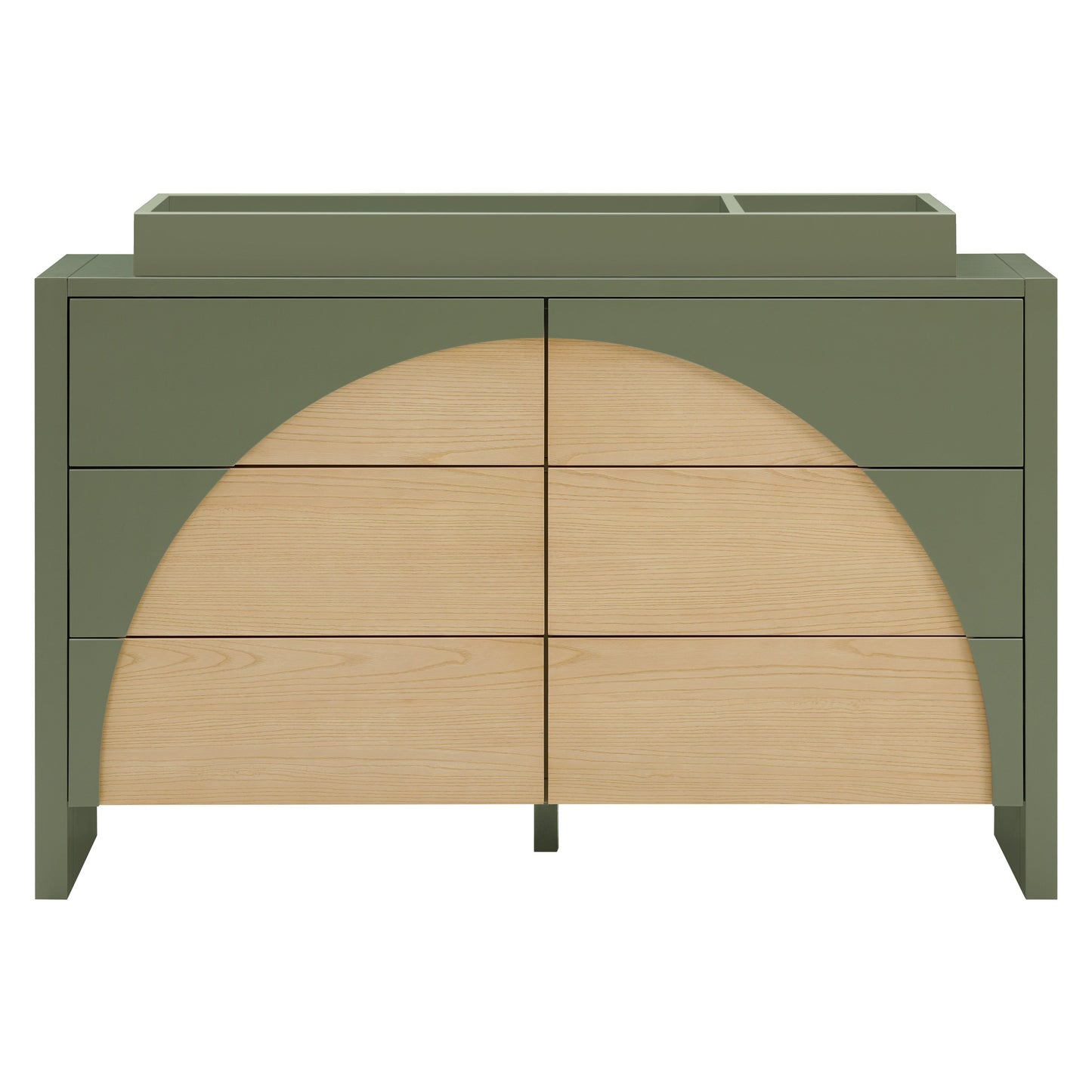 M30216OLSH,Moab 6-Drawer Assembled Dresser in Olive/Ash