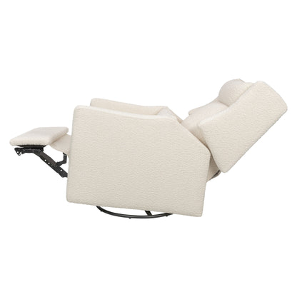 M11286PWB,Kiwi Plus Power Glider Recliner w/ Power Headrest in Performance Ivory Boucle