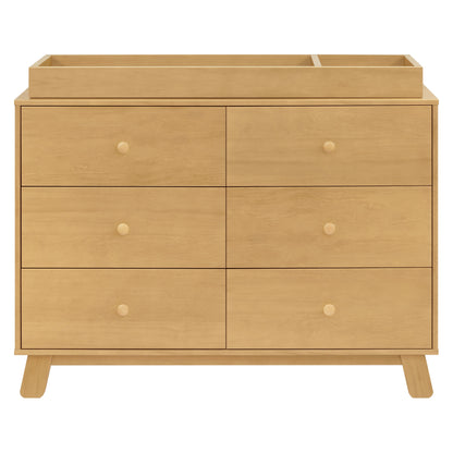 M32526HY,Hudson Modern 6-Drawer Assembled Double Dresser in Honey