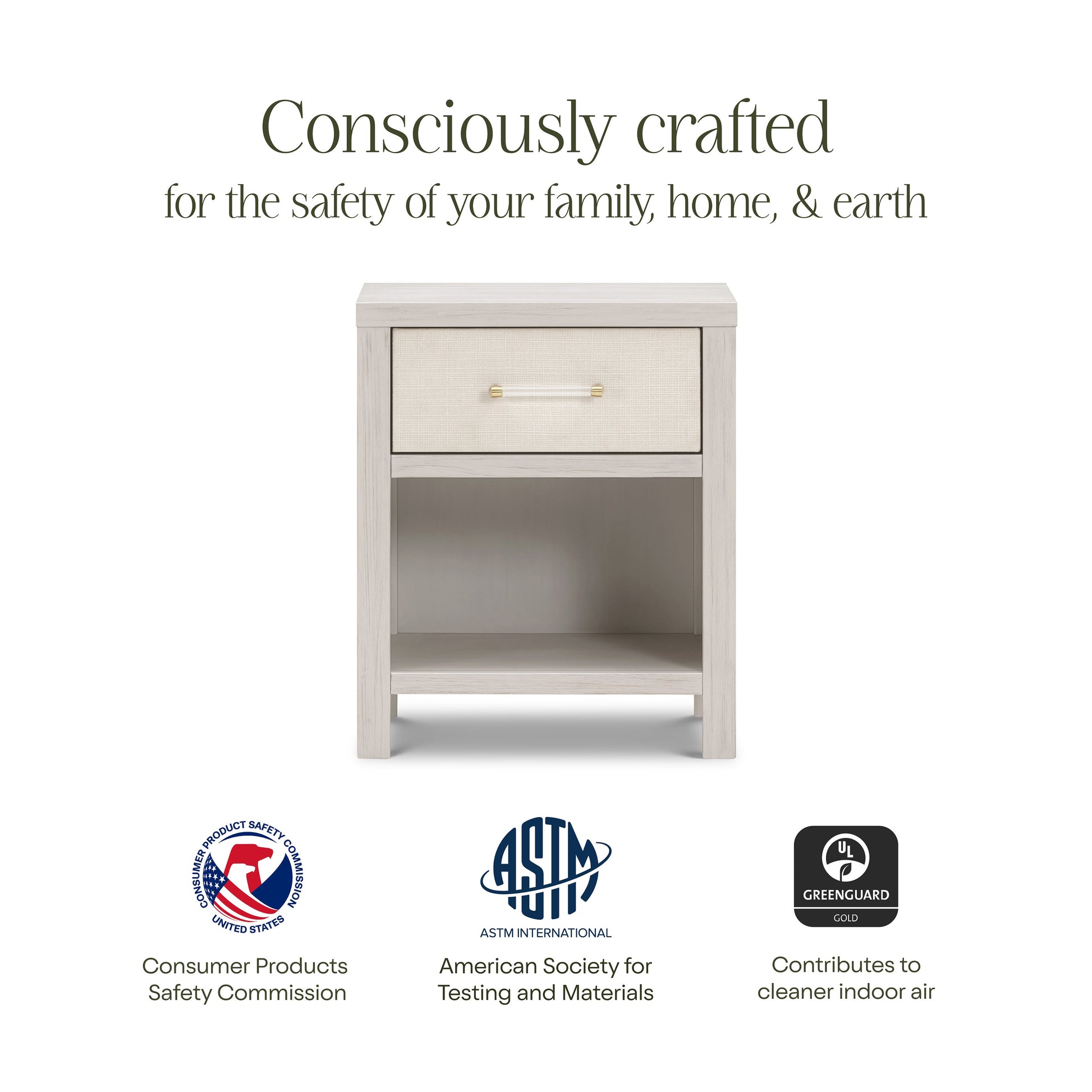 M24860WDFPEW,Eloise Nightstand  Assembled in White Driftwood and Performance Pearl Eco-Weave