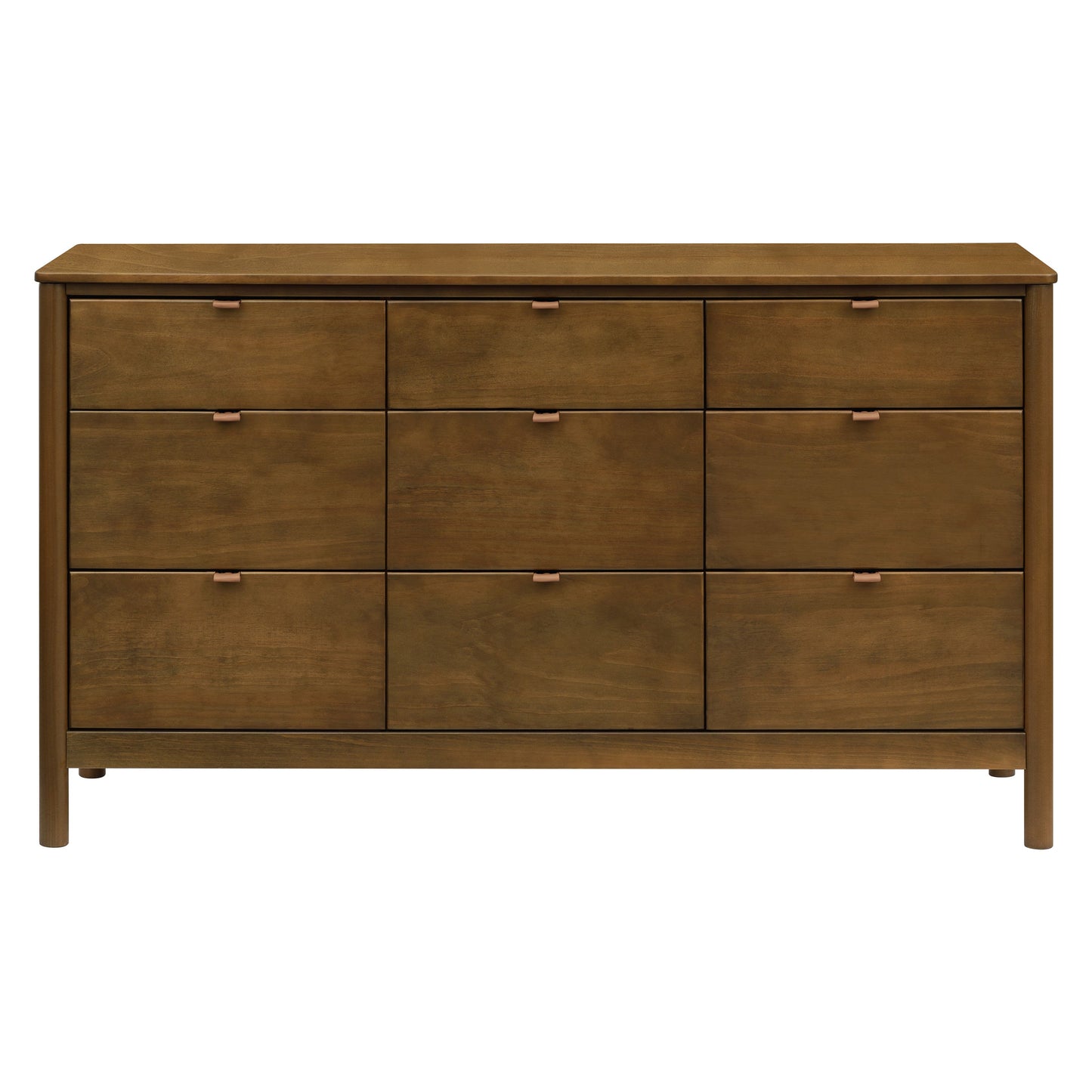 M25928NL,Bondi 9-Drawer Assembled Dresser in Natural Walnut