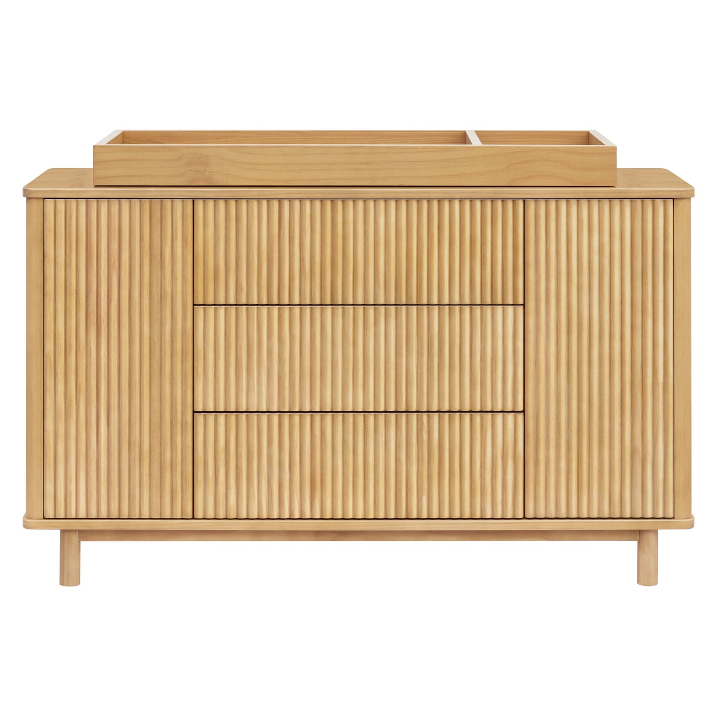 M29816HY,Pogo Tambour Assembled Dresser in Honey