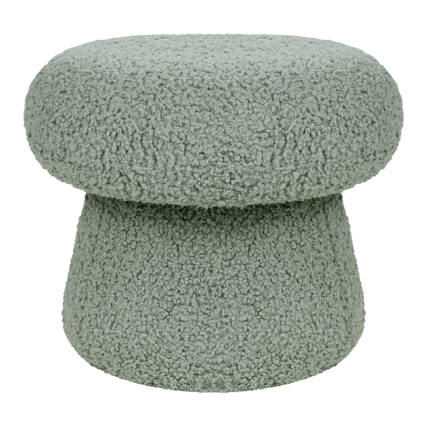M31685ST,Mushroom Pouf in Sage Teddy Loop