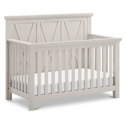 B14501WDF,Emory Farmhouse 4-in-1 Convertible Crib in White Driftwood