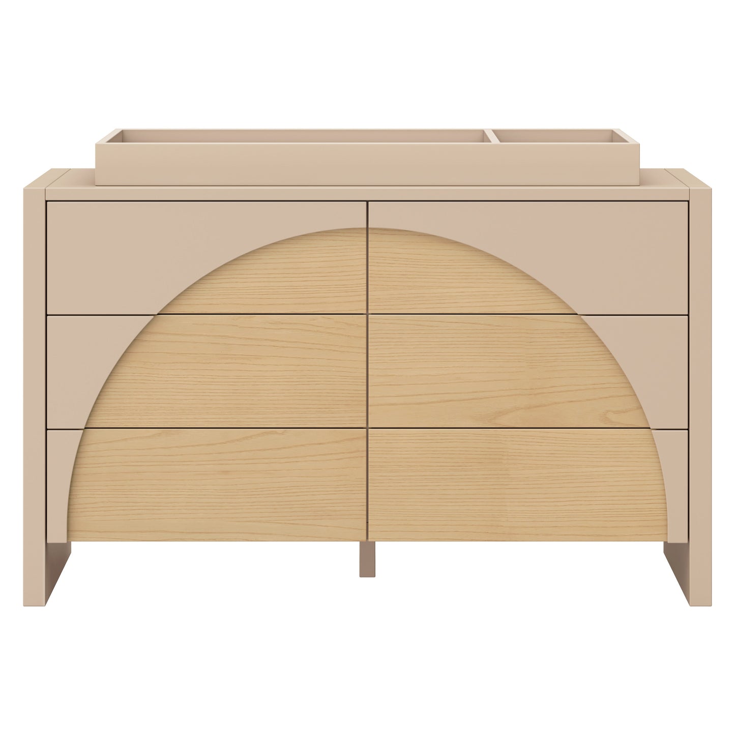 M30216TPESH,Moab 6-Drawer Assembled Dresser in Taupe/Ash