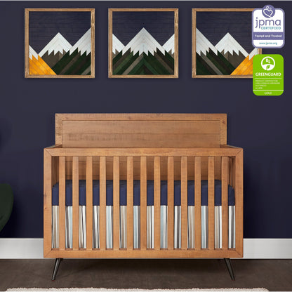 Mid-Century Modern Convertible Crib