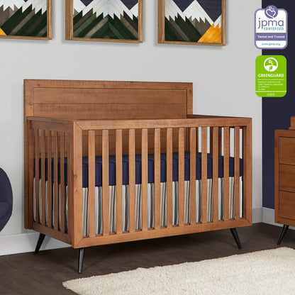 Mid-Century Modern Convertible Crib