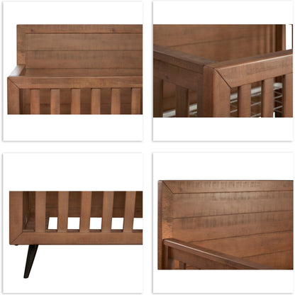 Mid-Century Modern Convertible Crib
