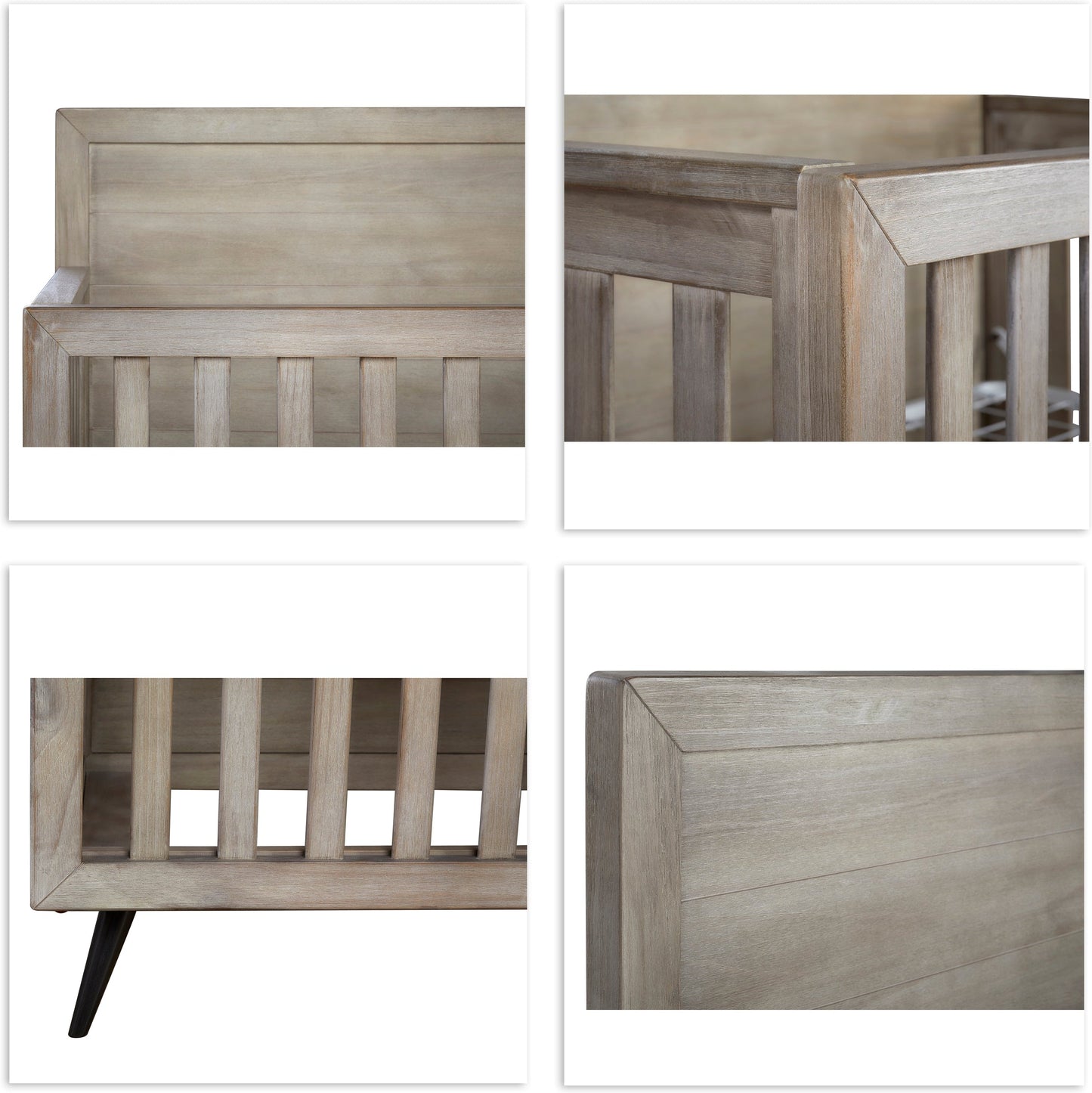Mid-Century Modern Convertible Crib