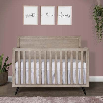 Mid-Century Modern Convertible Crib