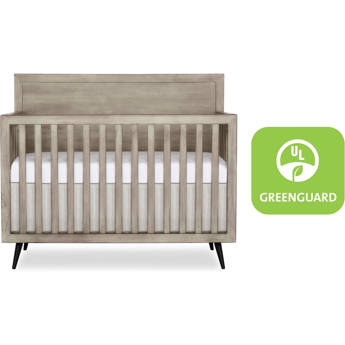 Mid-Century Modern Convertible Crib
