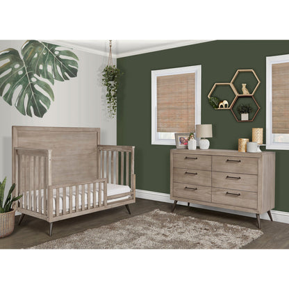 Mid-Century Modern Convertible Crib