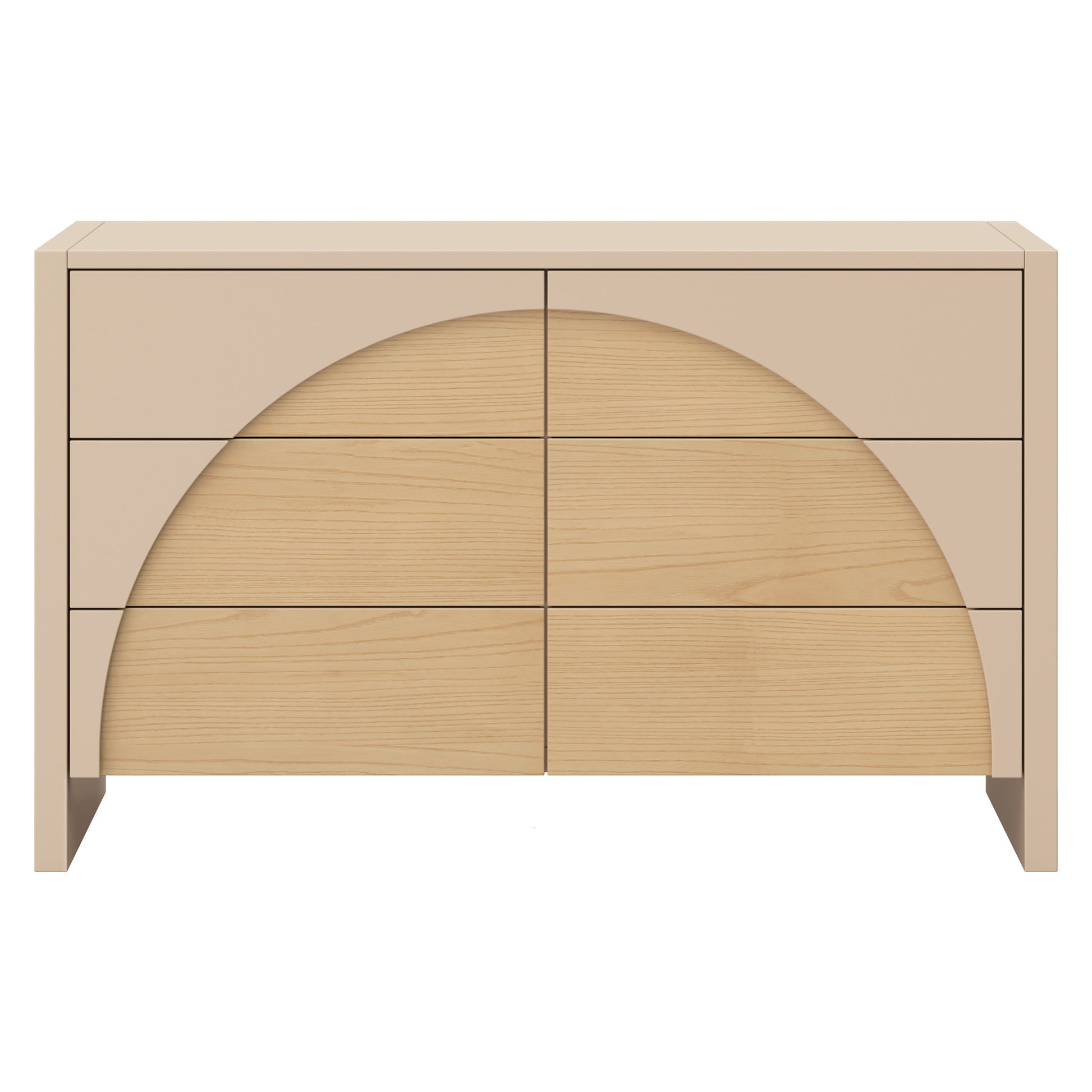 M30216TPESH,Moab 6-Drawer Assembled Dresser in Taupe/Ash