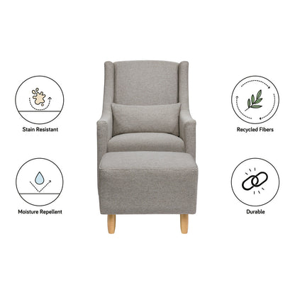 Toco Swivel Glider + Stationary Ottoman
