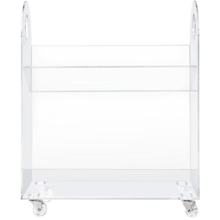 Presto Acrylic Bookcase & Cart