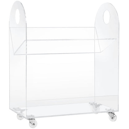 Presto Acrylic Bookcase & Cart