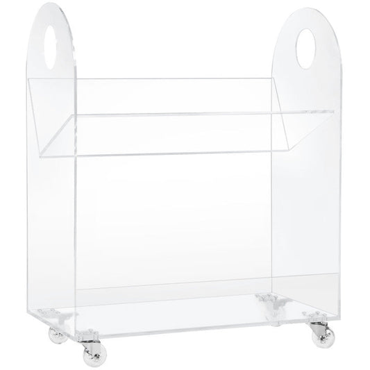 Presto Acrylic Bookcase & Cart