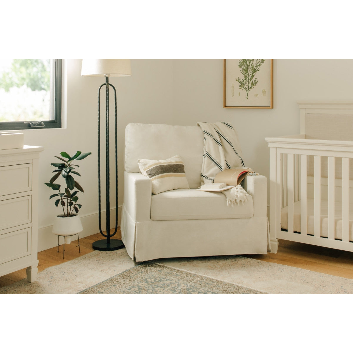 Crawford Chair and a Half Pillowback Swivel Glider