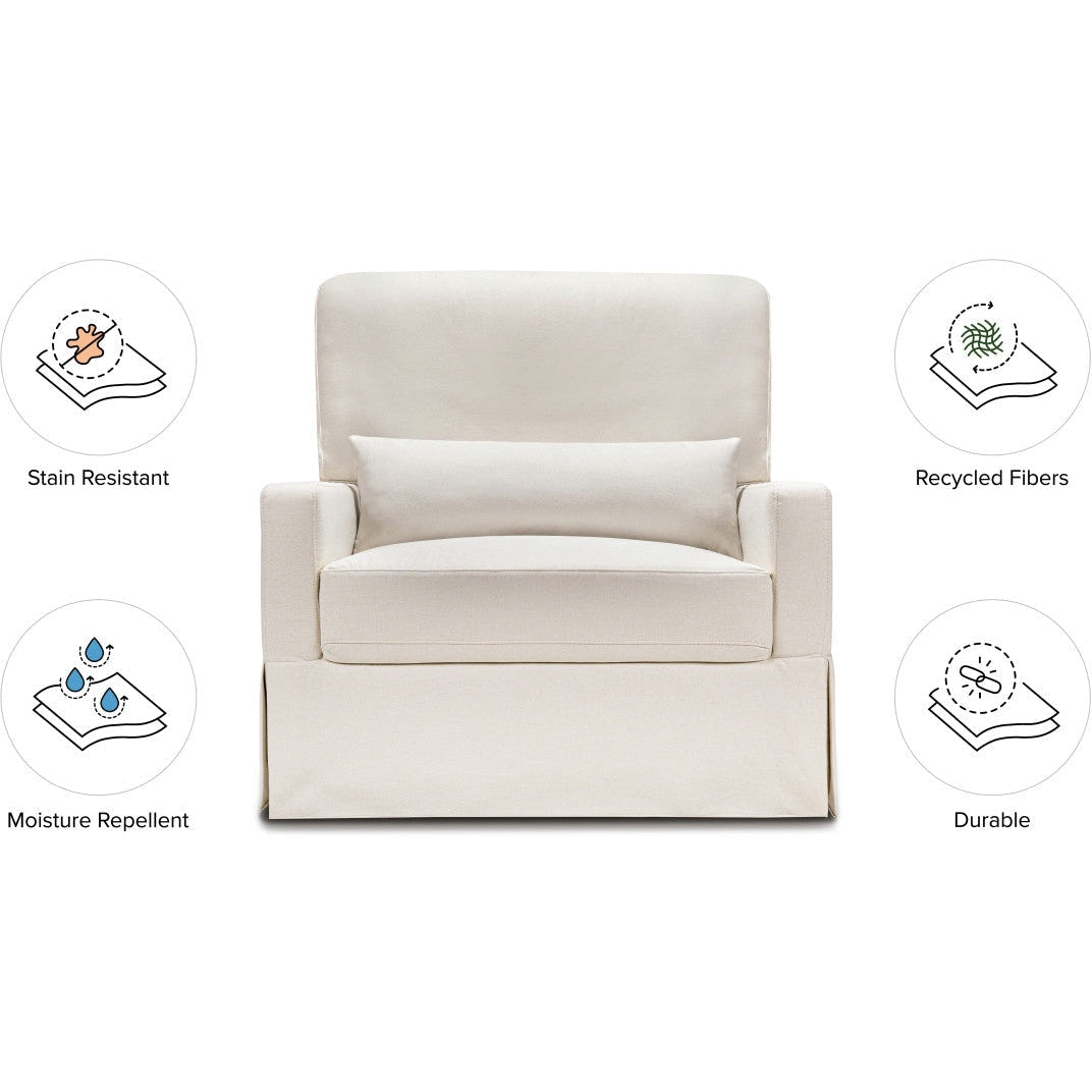Crawford Chair and a Half Pillowback Swivel Glider