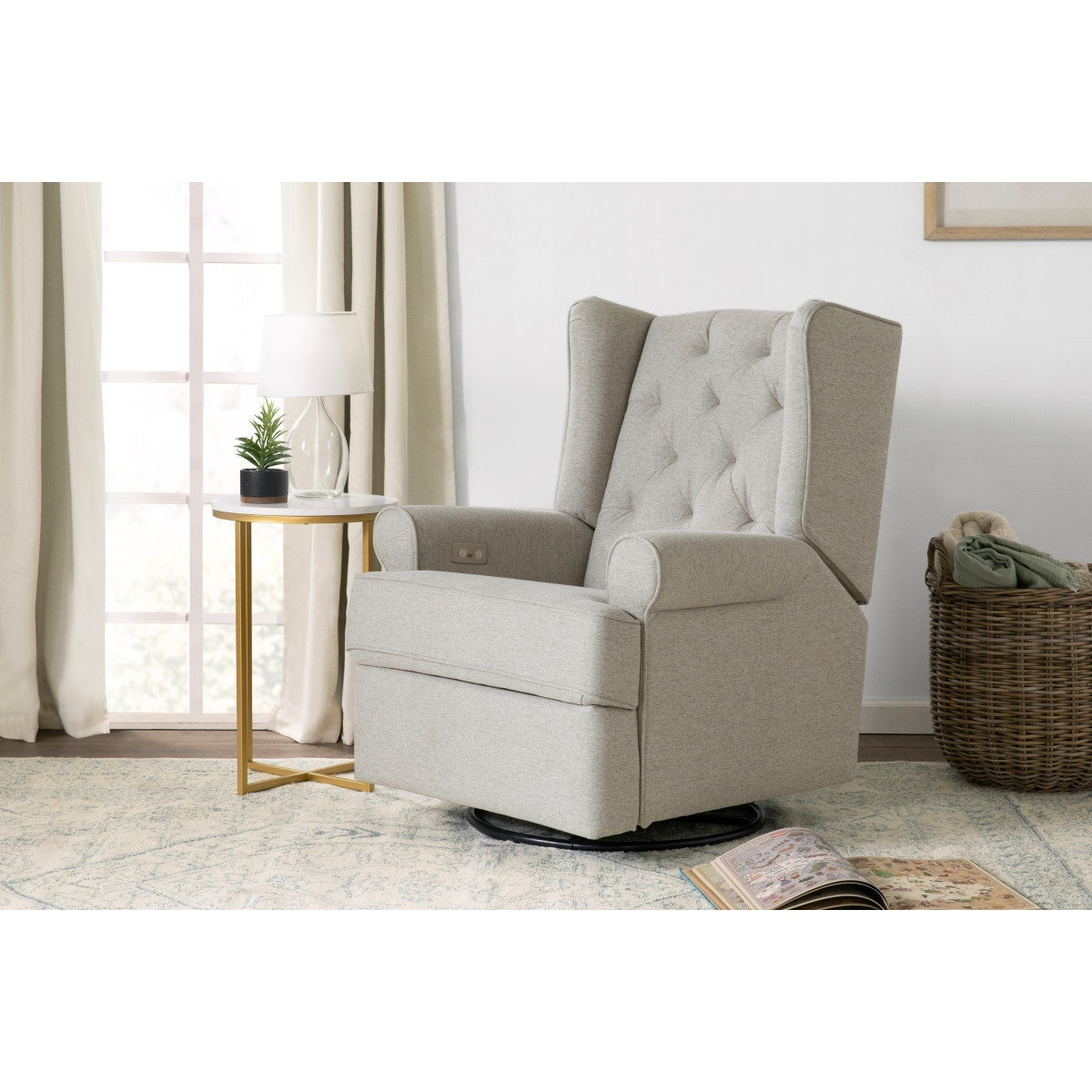 Harbour Power Recliner & Swivel Glider with USB port