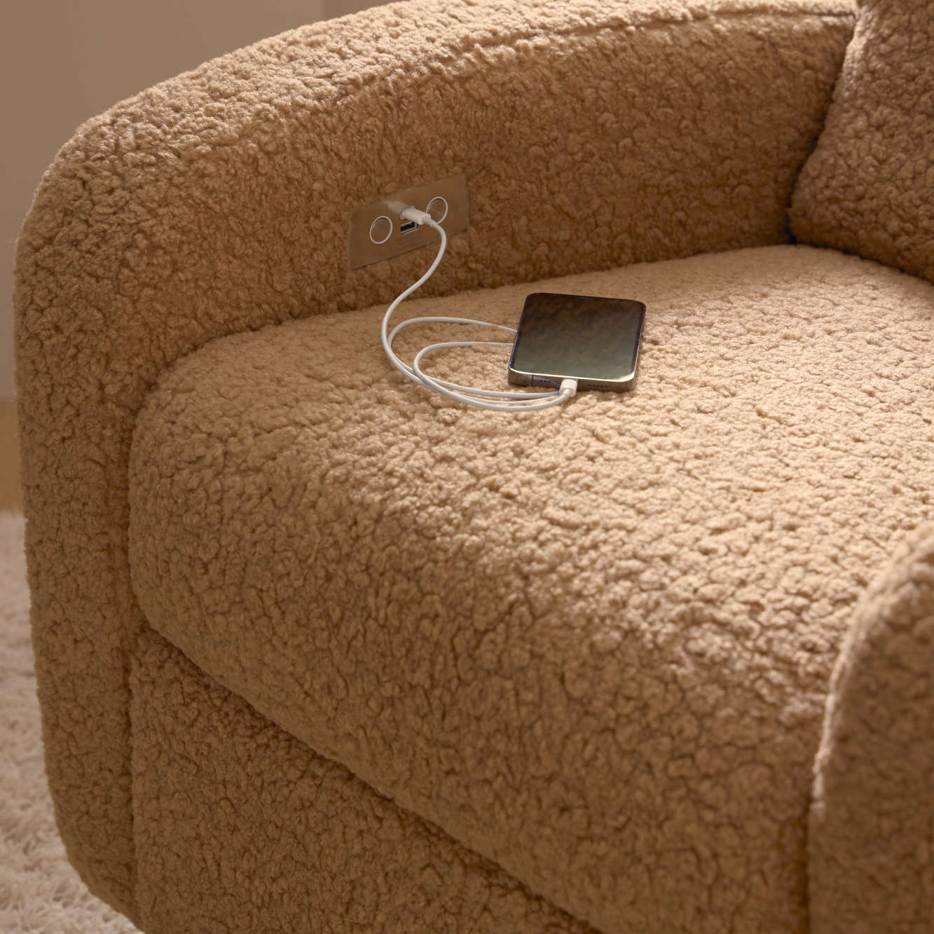 Nami Power Glider Recliner with USB