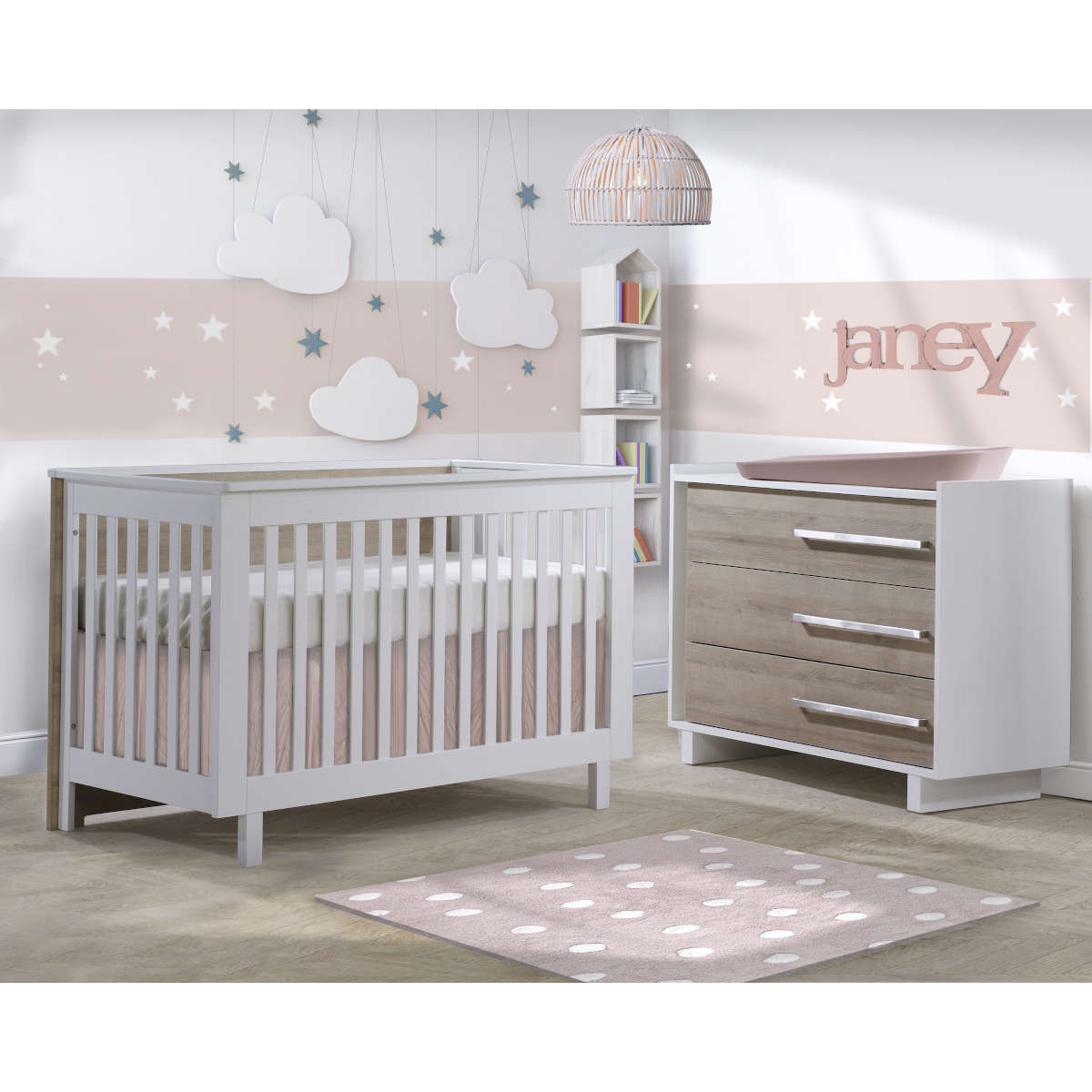 Urban Convertible Crib + Dresser Bundle