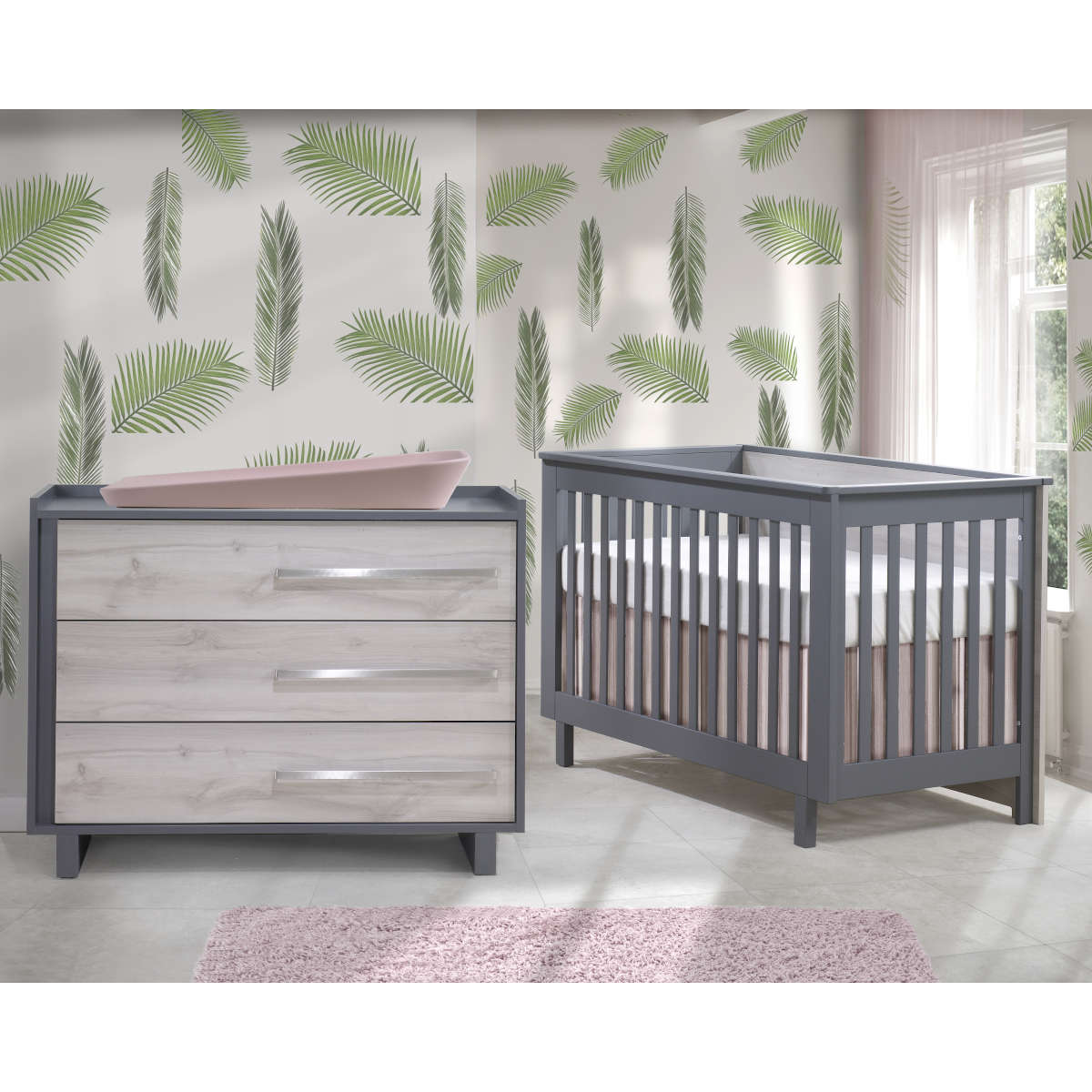 Urban Convertible Crib + Dresser Bundle