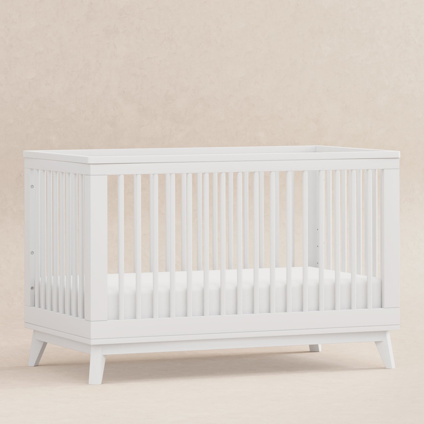 M5801W,Scoot 3-in-1 Convertible Crib w/Toddler Bed Conversion Kit in White