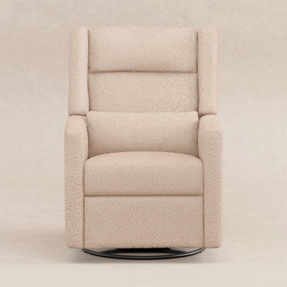 M11286CSG,Kiwi Plus Power Glider Recliner w/ Power Headrest in Chai Shearling