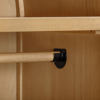 M25929HY,Bondi Cane Armoire  Assembled in Honey
