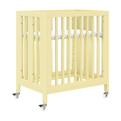 M30880PY,Rolli 9-in-1 Convertible All-Stages?? Crib w/ Bassinet & Toddler Bed Kits in Pale Yellow