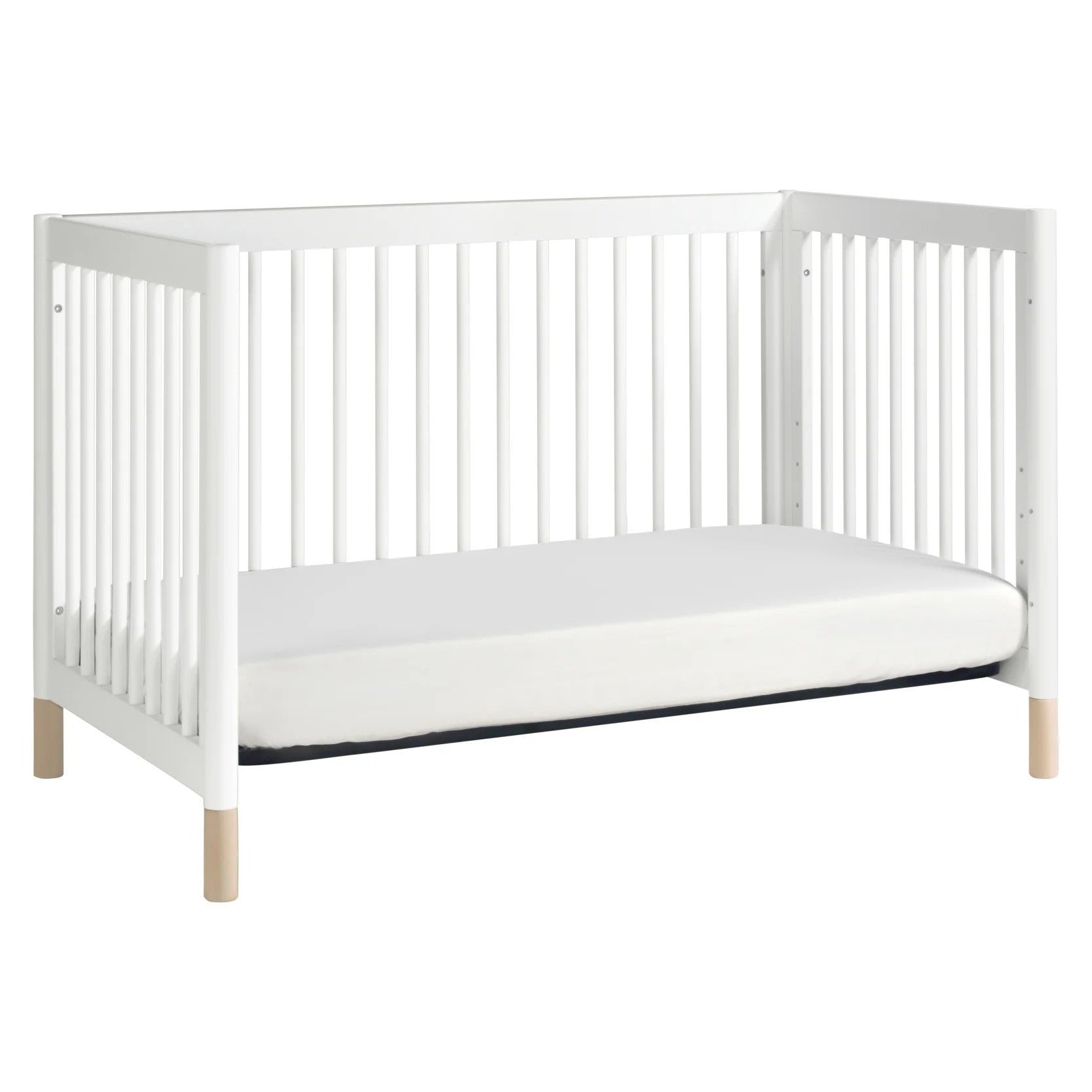 M12901WNX,Gelato 4-in-1 Convertible Crib w/Toddler Conversion Kit in White  NX Feet