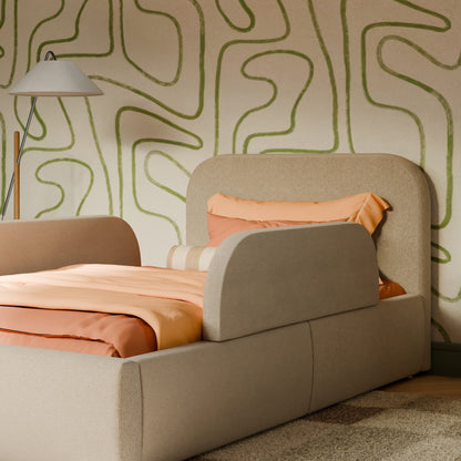 M32099PBEW,Upholstered Twin/Full Bed Guardrails in Performance Beach Eco-Weave