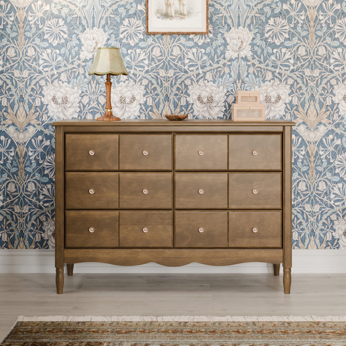M7116NL,Liberty 6-Drawer Assembled Dresser in Natural Walnut