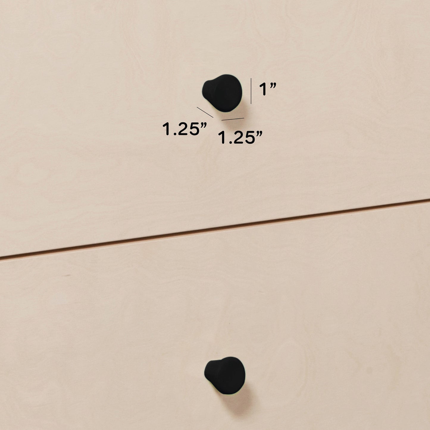 M12971B,Gelato Knob Set in Black Finish