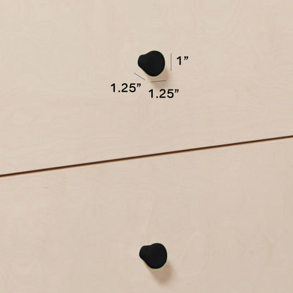 M12971B,Gelato Knob Set in Black Finish