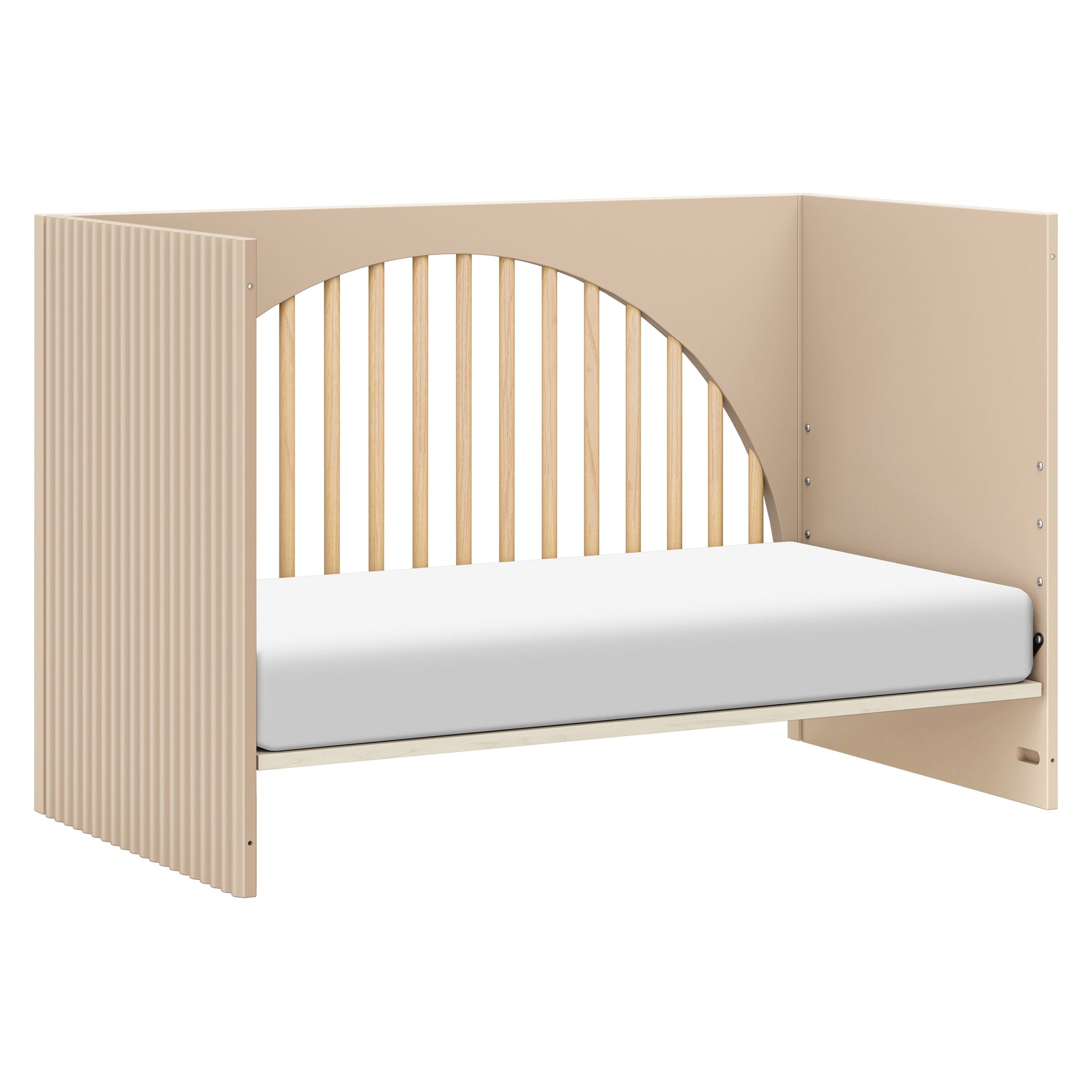 M30201TPESH,Moab 3-in-1 Convertible Crib in Taupe/Ash