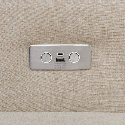 M11288PBEW,Kiwi Glider Recliner w/ Electronic Control and USB in Performance Beach Eco-Weave