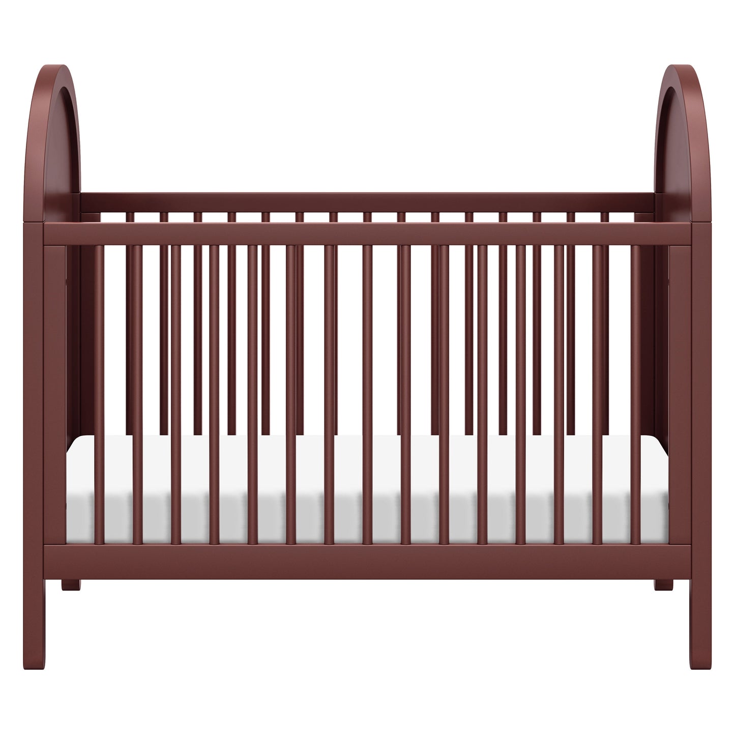 M25601CRNC,Bondi Cane 3-in-1 Convertible Crib w/ Toddler Bed Kit in Crimson with Natural Cane
