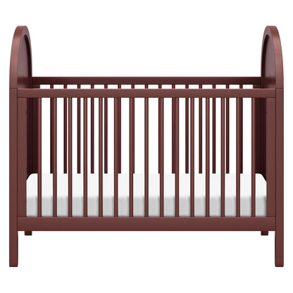 M25601CRNC,Bondi Cane 3-in-1 Convertible Crib w/ Toddler Bed Kit in Crimson with Natural Cane