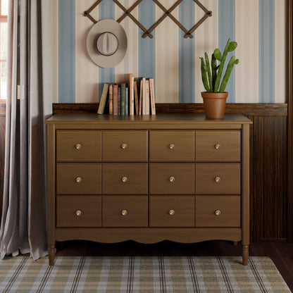M7116NL,Liberty 6-Drawer Assembled Dresser in Natural Walnut