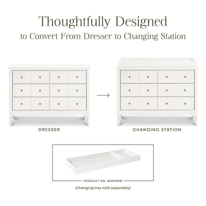 M7116RW,Liberty 6-Drawer Assembled Dresser in Warm White