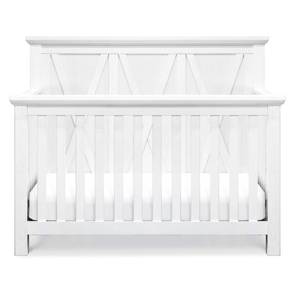 B14501LW,Emory Farmhouse 4-in-1 Convertible Crib in Linen White