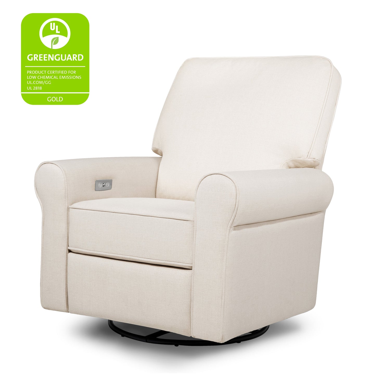 B17787PNET,Monroe Pillowback Power Recliner in Performance Natural Eco-Twill
