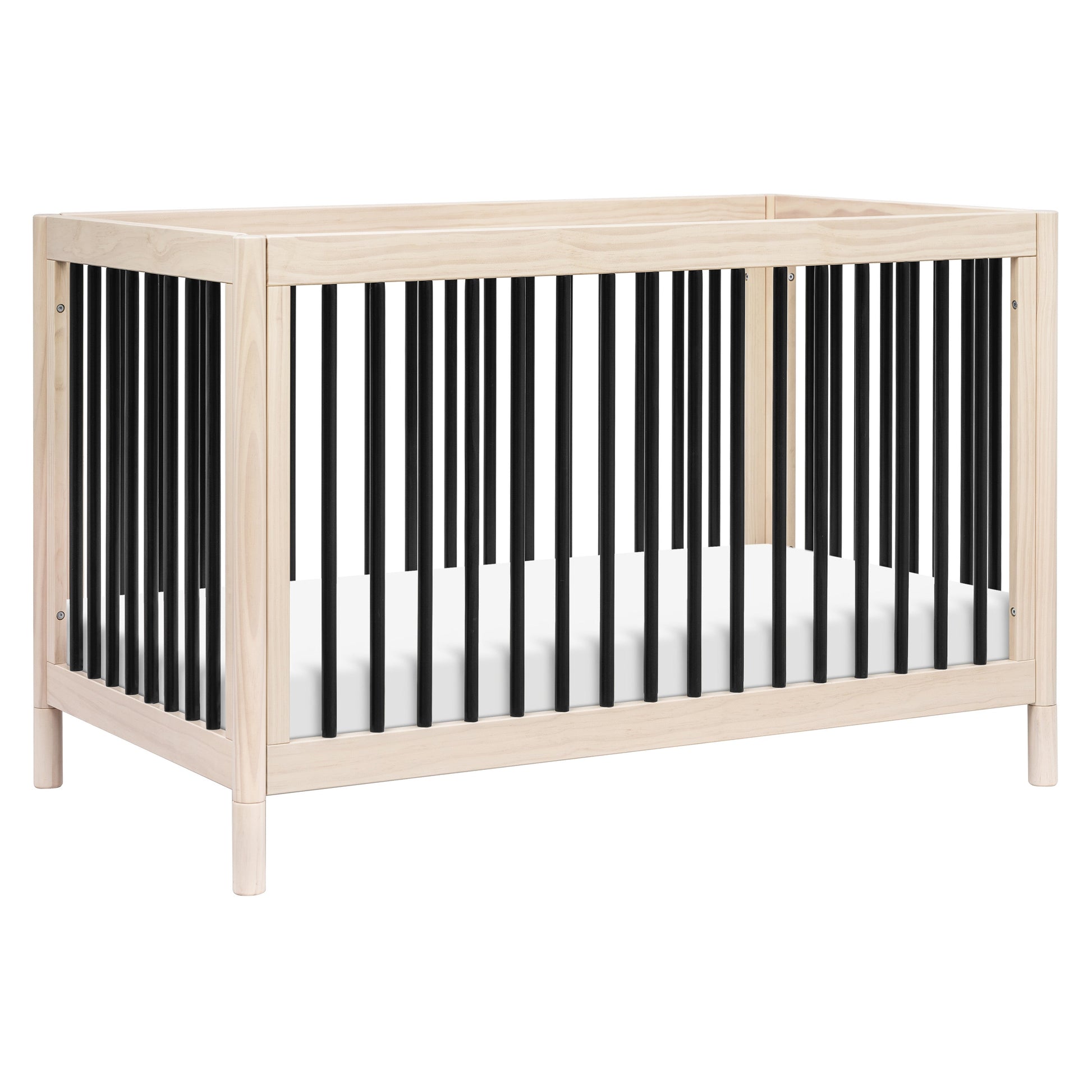 M12901NXB,Gelato 4-in-1 Convertible Crib w/Toddler Conversion Kit in Washed Natural/Black