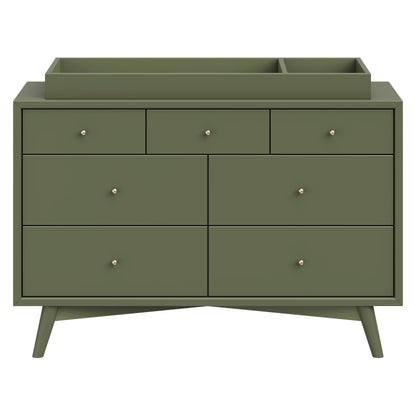 M15916OL,Palma 7-Drawer Double Dresser  Assembled in Olive