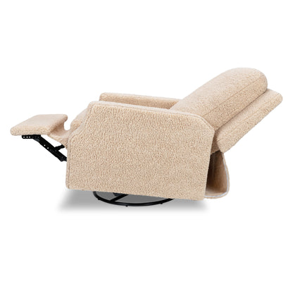 M22287CSG,Crewe Recliner and Swivel Glider in Chai Shearling